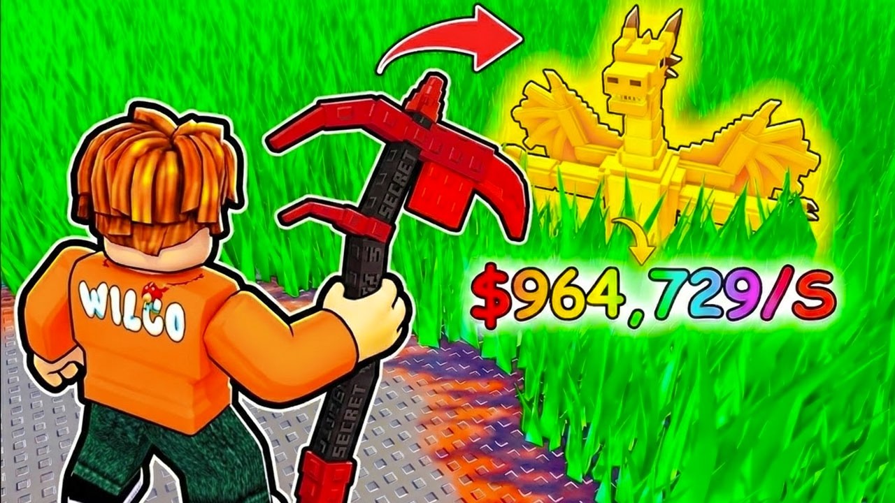 GANÉ $967,674,567 CORTANDO el PASTO por BRAINROTS...