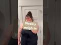 It’s Friday so it’s weekly weigh in time!! #weightloss #transformation