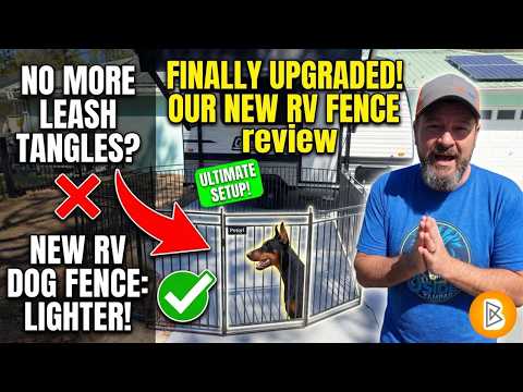 Why We FINALLY Upgraded Our RV Pet Fence (Is it better?)