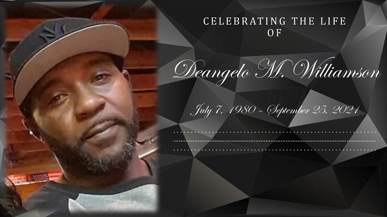 Deangelo Williamson - Funeral Service - YouTube