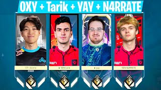 4 Thanos In Same Team 💀💀 I SEN Tarik, EG YAY, SEN N4RRATE &amp; C9 OXY Team-Up in VALORANT
