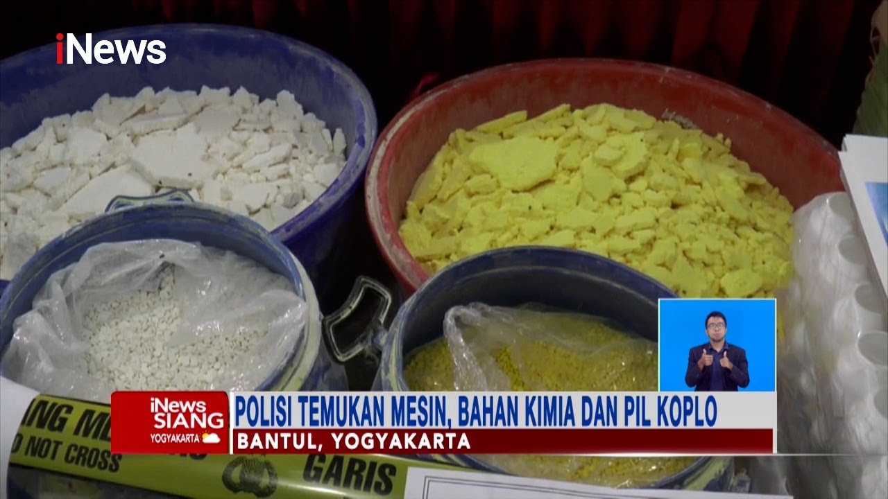 Penggerebekan Pabrik Pil Koplo, Polisi Sita Mesin dan Bahan Kimia Pembuatan Pil #iNewsSiang 28/09