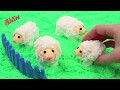 Инструкция по лепке из пушистого пластилина PLUSH: Пушистые овечки