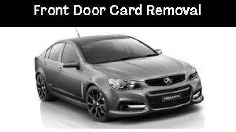Holden Commodore VF 2013-2017 Front door removal for speaker access