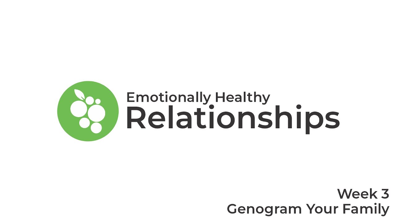 Emotionally Healthy Relationships Week 3: Genogram Your Family - YouTube