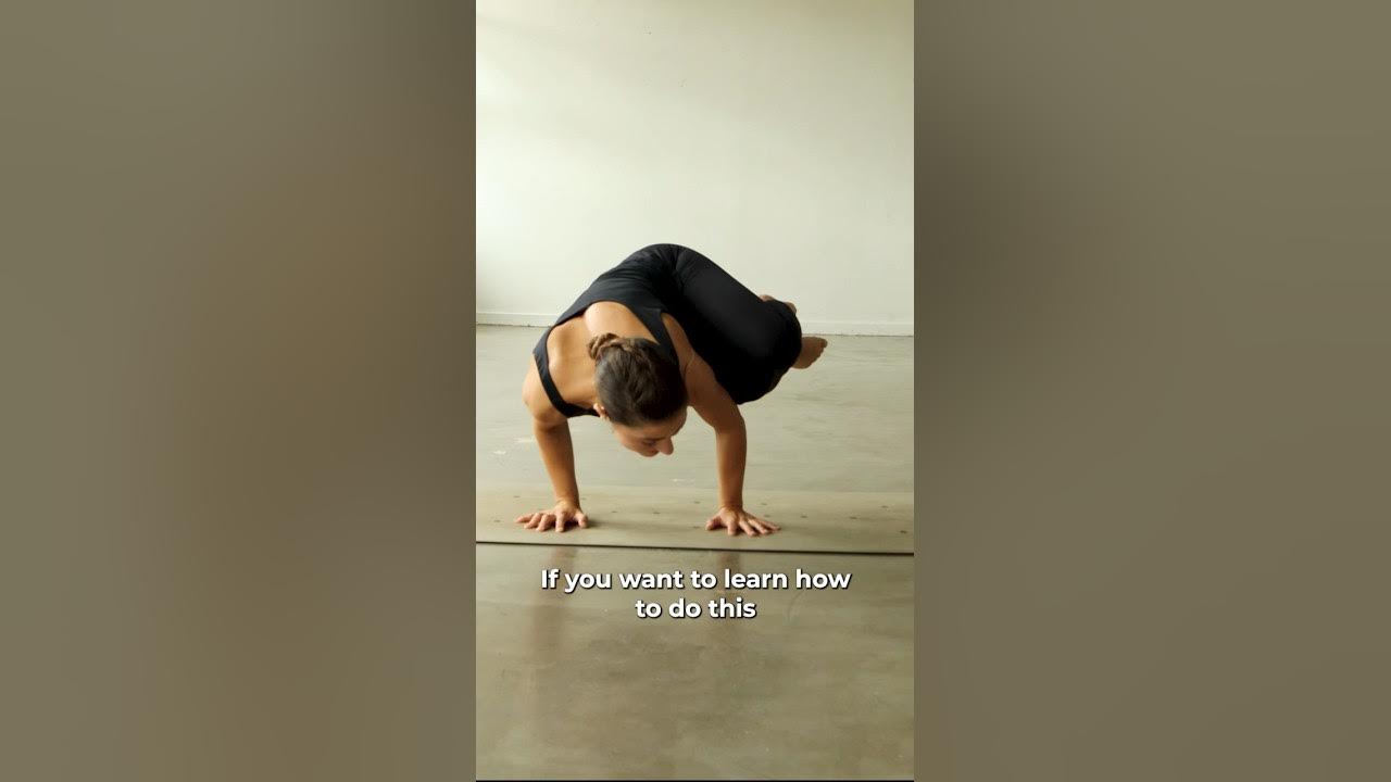 Try this if you are a beginner learning arm balances 