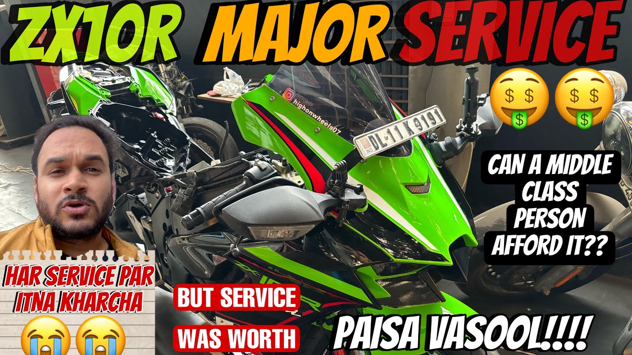 ZX10R 2023 MAJOR SERVICE COST| DETAILED VIDEO| ZX10R MAINTENANCE | IS IT THAT COSTLY???