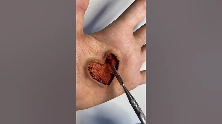 The most dangerous trick is digging a heart on the hand #sfx #sfx_makeup #sfxartist #sfx_status