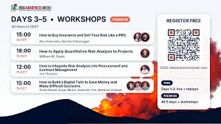 Risk Awareness Week 2026 starts TOMORROW 🔥 Full programme, speakers and how to join