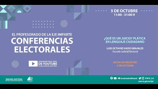 ¿Qué es un juicio? plática en lenguaje ciudadano - Luis Octavio Vado Grajales - 5/10/22 - TEPJF