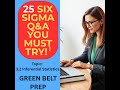 25 Green Belt Six Sigma MCQs |Topic: 3.2 Inferential Statistics |Test Yourself! Ace your Exams!