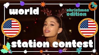 🇺🇲 United States | Ariana Grande - 'Santa Tell Me' | World Station Contest 🎄