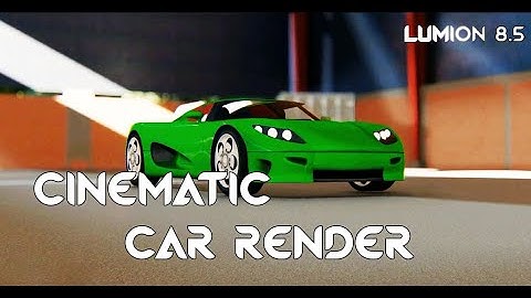 LUMION 8 | CINEMATIC CAR ANIMATION |  SKETCHUP + LUMION