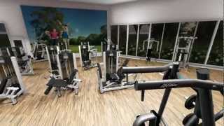 3D Gym walkthrough video - Life Fitness health and fitness layout