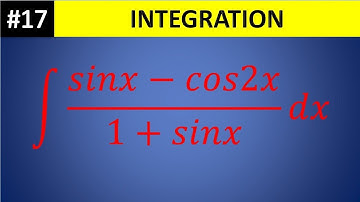 integral  (sinx - cos2x)/(1+sinx) dx || wbchse class 12 math SN DEY Solved  integration 17