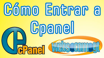 Como entrar a Cpanel de mi página web