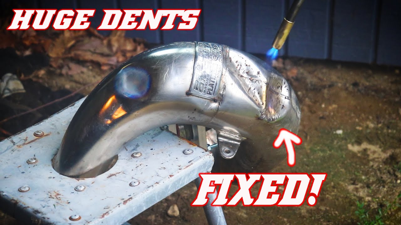 2 STROKE DENT REMOVAL. How to easily remove dents from a 2 stroke