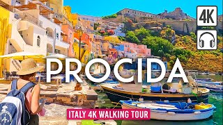 Procida 4K Walking Tour Italy - Peaceful Morning Walk - Captions Immersive Sound 4K Uhd60Fps