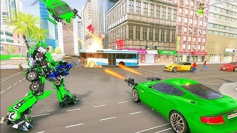 Army Bus Robot Transform Wars Ep-2 | New City Rescue Air Jet Robot Android GamePlay | By Game Crazy