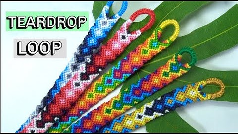 TEARDROP LOOP | Macrame Friendship Bracelets Video Tutorial