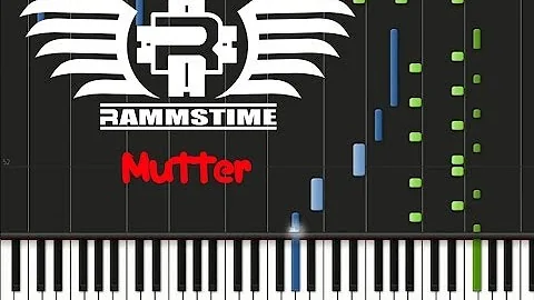 Rammstein - Mutter (♫) (ORIGINAL MIDI + Synthesia)