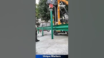 Guardrail post driver: installing safety barriers efficiently