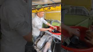 how to change harvester Engine diesel and mobile filter #feed #trending #sheetfeed #youtubeshorts