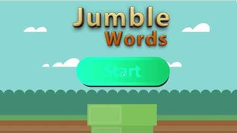 Jumble Words Interactivity (GAME) For Kids Learning. #Html5Game #Game