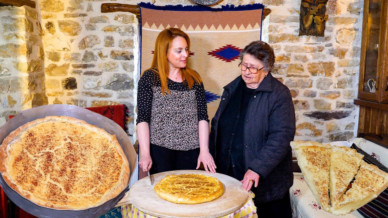 Γλυκιά γαλατόπιτα από τη γιαγιά Τριανταφυλλιά και τη Στεφανία | Greek food