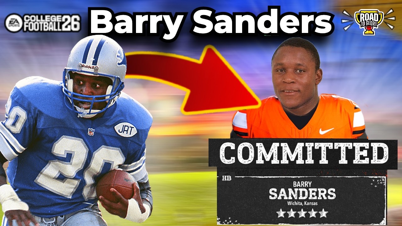 Я отправил Барри Сандерса в студенческий футбол 26! (Путь к славе)