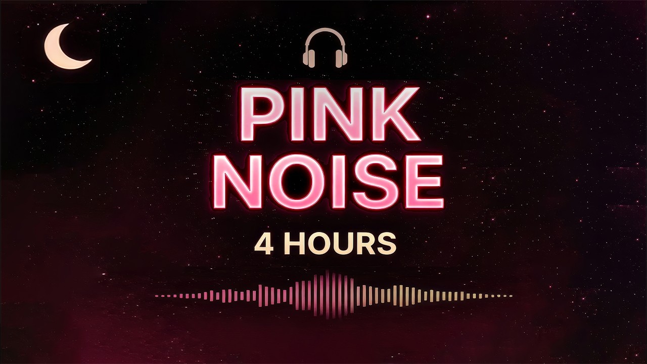 Pink Noise for Studying, Focus & Memory | 4 Hours - YouTube