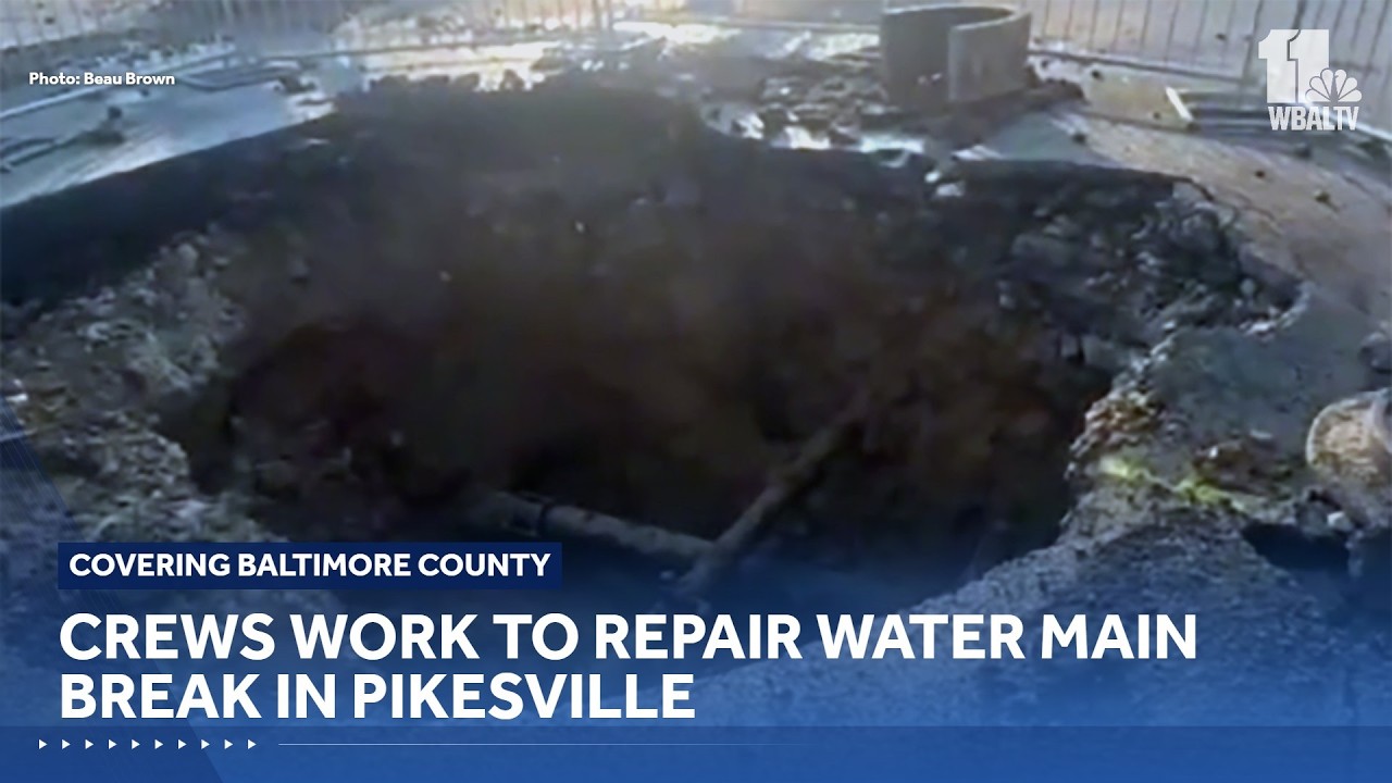It kind of looked like a water volcano': Crews raced overnight to
