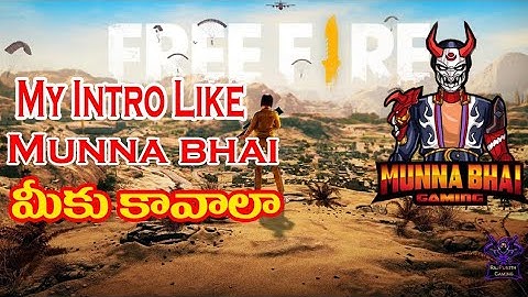 My Intro Like Munna Bhai | Top Gaming Intro |RajPunith Gaming