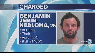Ocean View man charged with property crimes in connection with recent burglary