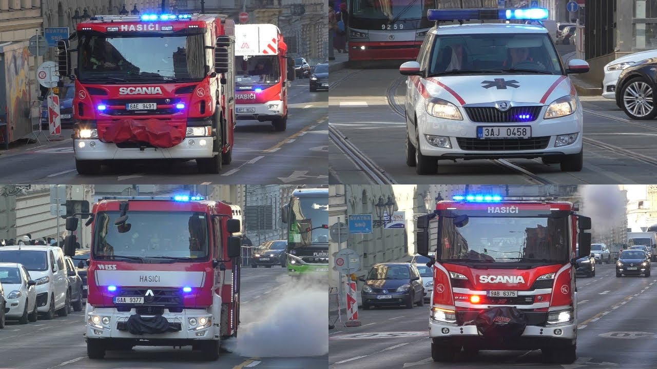 Záchranná Služba, Hasiči, Převoz krve a Policie naléhavě v Praha