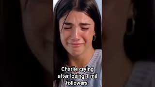 charli D’Amelio losing 1million followers🗿 #fypシ #fyp #roadto100subs  #funny #trendingshorts#trend