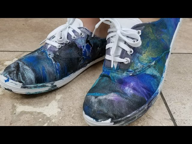 Paint Pouring Shoes