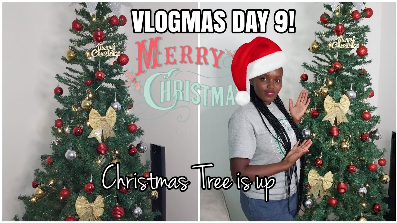 PUTTING UP OUR CHRISTMAS TREE AND DECORATING IT. VLOGMAS DAY 9! - YouTube