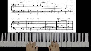 Scarborough fair slow practice. Alfred's basic adult piano course level one P87 #pianotutorial