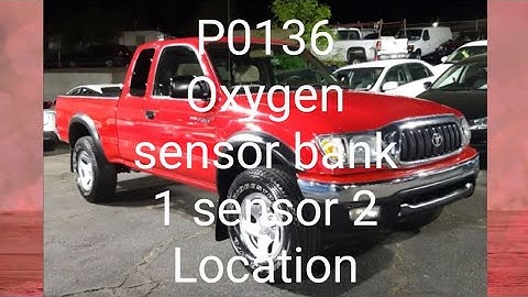 2004 Toyota Tacoma 2.7 code P0136, oxygen sensor bank 1 sensor 2 location