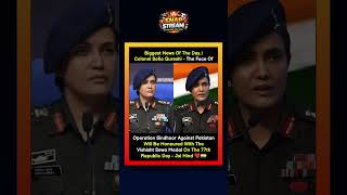 Biggest News Of The Day..!Colonel Sofia Qureshi The Face Of 🤯#viral #trending #sofiyaqureshi #army
