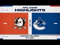 NHL Highlights | Ducks vs. Canucks - January 29, 2026