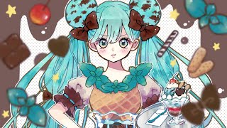 お絵描き実況 チョコミントの女の子描いてみた イラストメイキング Youtube お絵描き実況 チョコミントの女の子描いてみた イラストメイキング Youtube