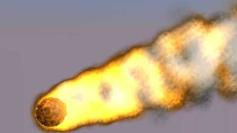 Meteor animation in Blender