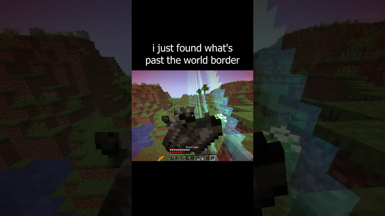 i just found what's past the world border in minecraft