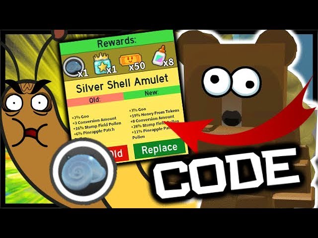 New Code Silver Stump Snail Amulet Roblox Bee Swarm Simulator Youtube - what song hello honey my doll song id roblox