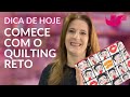 APRENDA QUILTING FÁCIL USANDO O TECIDO COMO GUIA