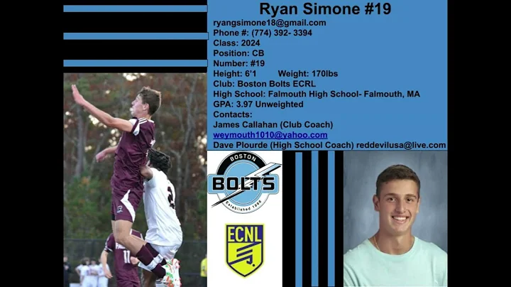 Ryan Simone Fall 2022 Boston Bolts Highlights