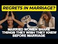 What we wish they knew before marriage  mrs share