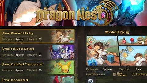 All Event Dungeon - Full Gameplay | World of Dragon Nest (Open World) Android/IOS